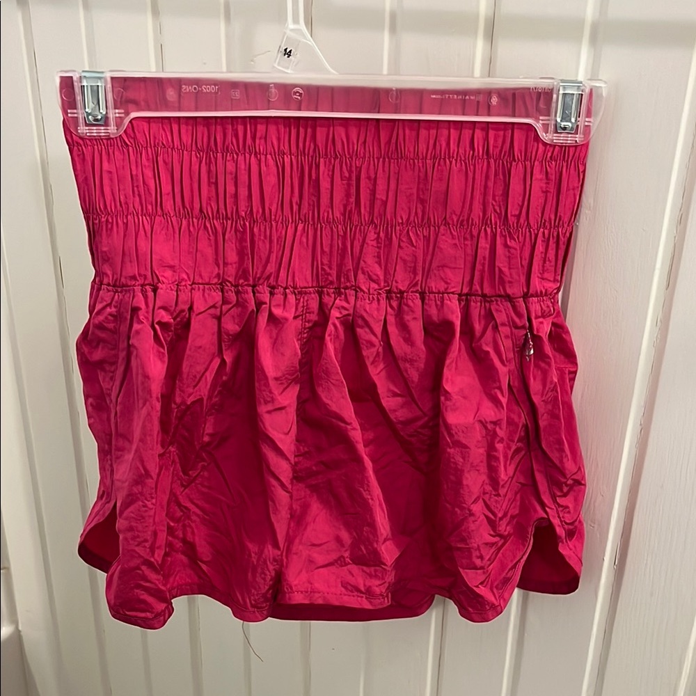 Free People High Waisted Pink Athletic Shorts